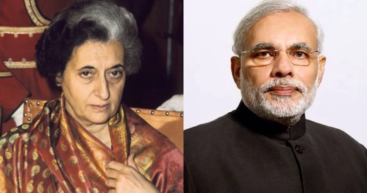 Modi Indira1